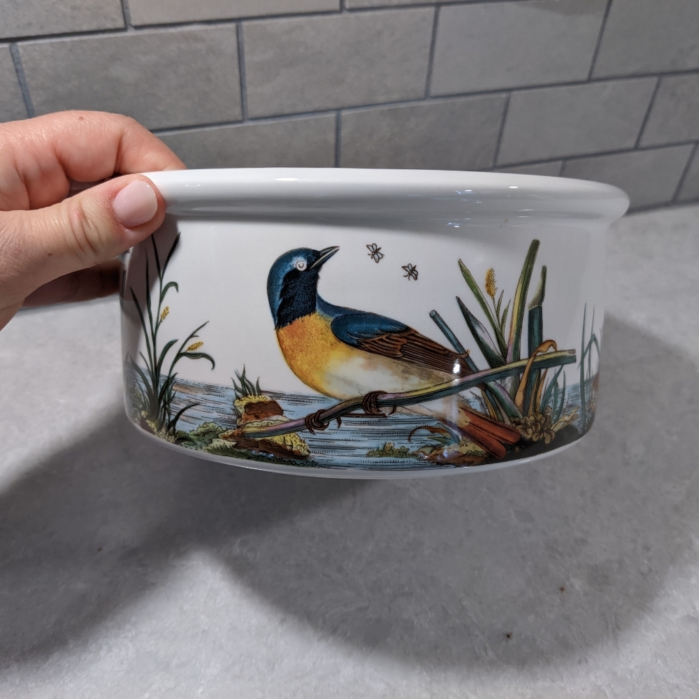 Vintage Portmeirion Birds Of Britain By E. Donovan Vegetable Bowl, Souffle Dish